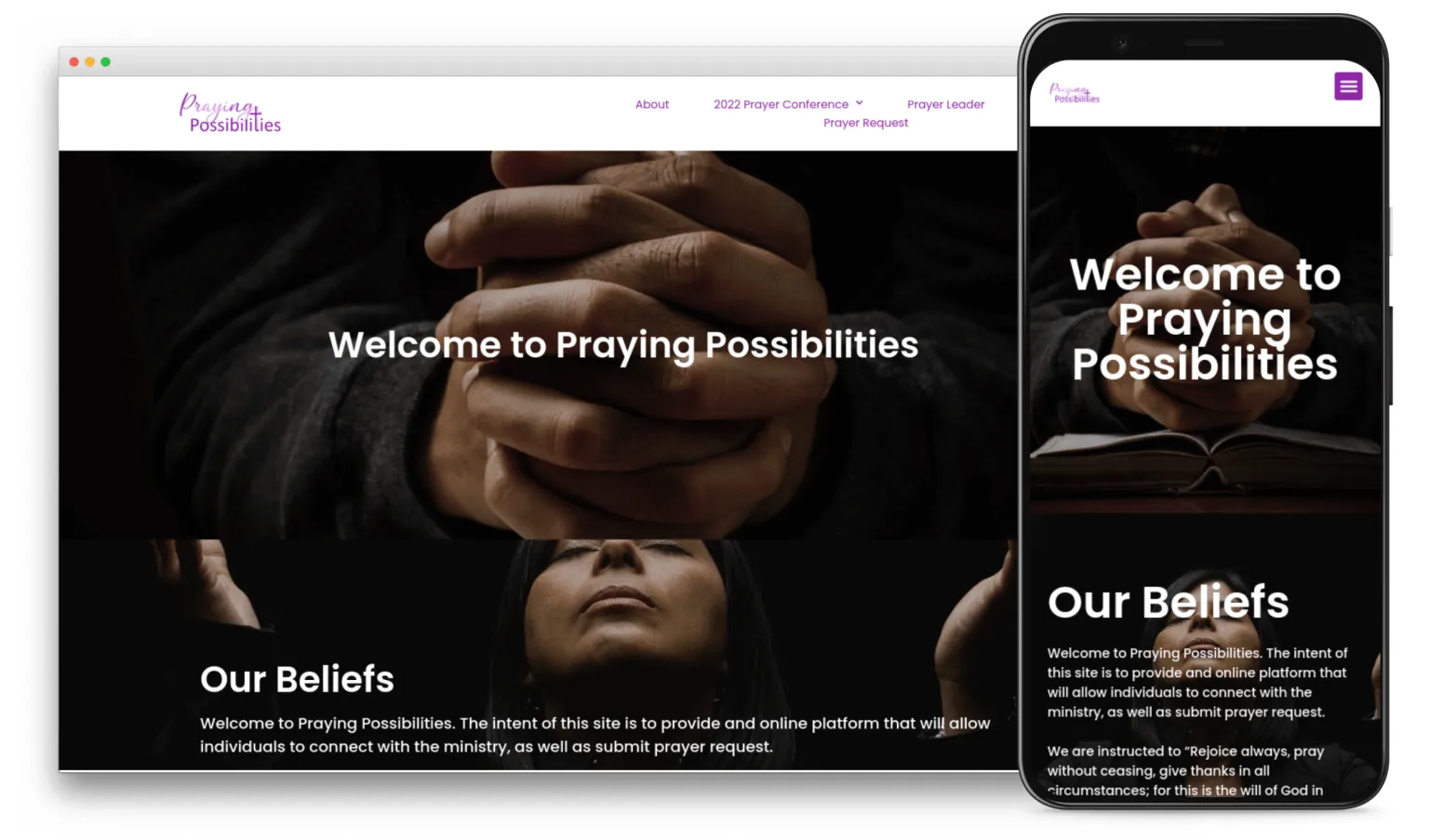 Praying Possibilities - Faith-Based Ministry Platform