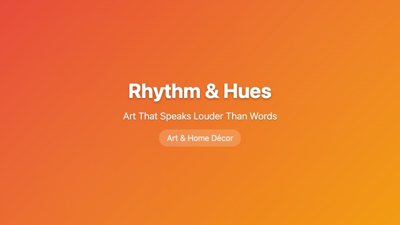 Rhythm & Hues - Art That Speaks Louder Than Words